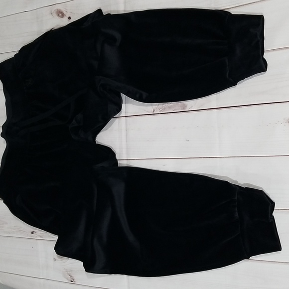 Victoria's Secret Women's Sweatpants Joggers Size L in Black Velvet - Picture 7 of 7